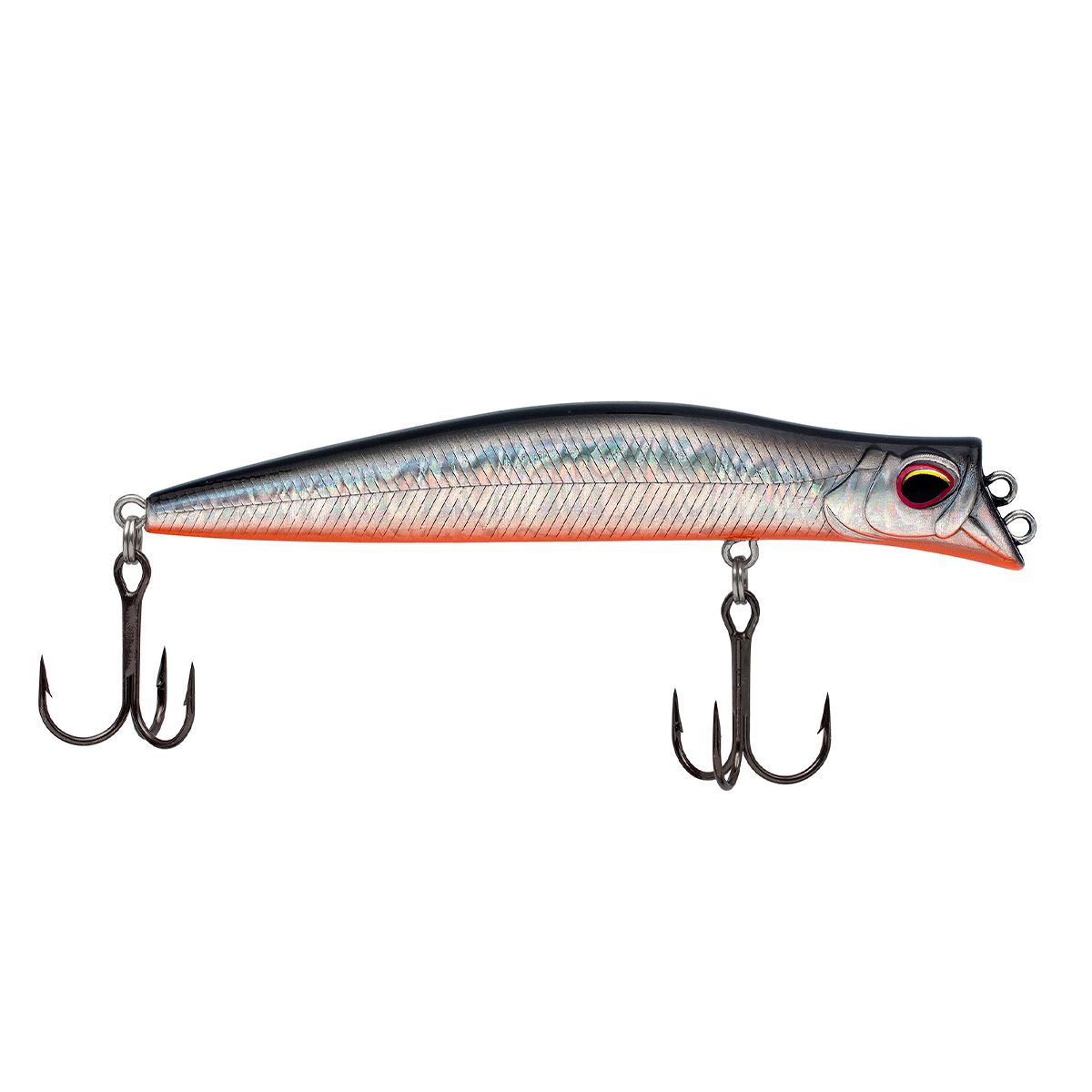 Детальная фотография — Воблер Kyoda Pocky Minnow (Утюг) 100F плавающий 100мм 10,5гр до 0,2м цвет P1040