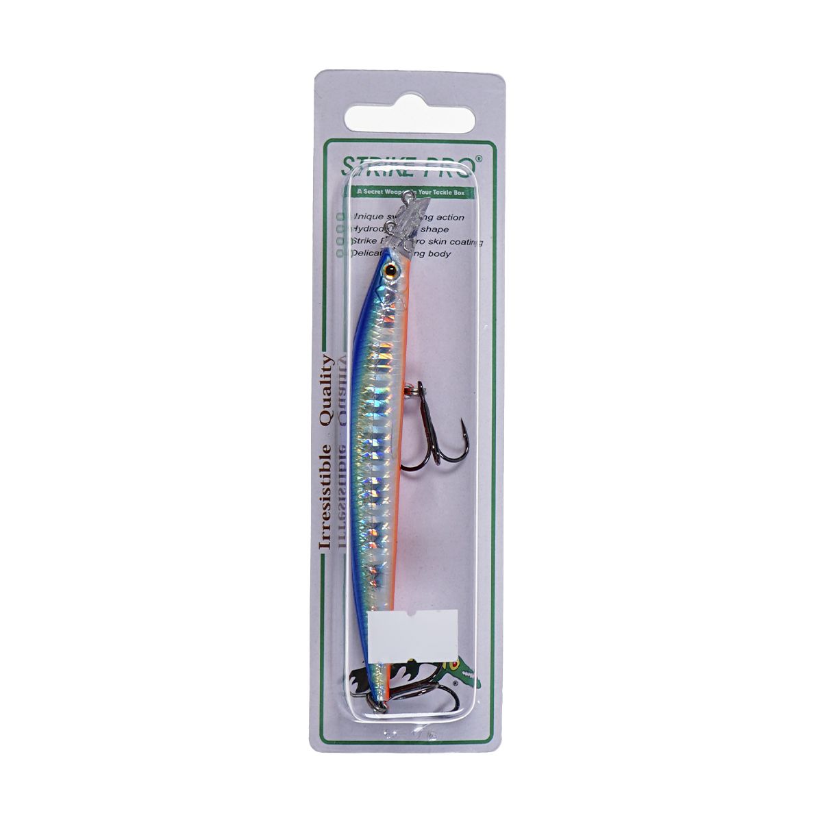Детальная фотография — Воблер Strike Pro Top Water Minnow 110F плавающий 110мм 10,5гр 0,2м-0,7м цвет A150-713 (UV Blue Silver OB) (JL-166F#A150-713)