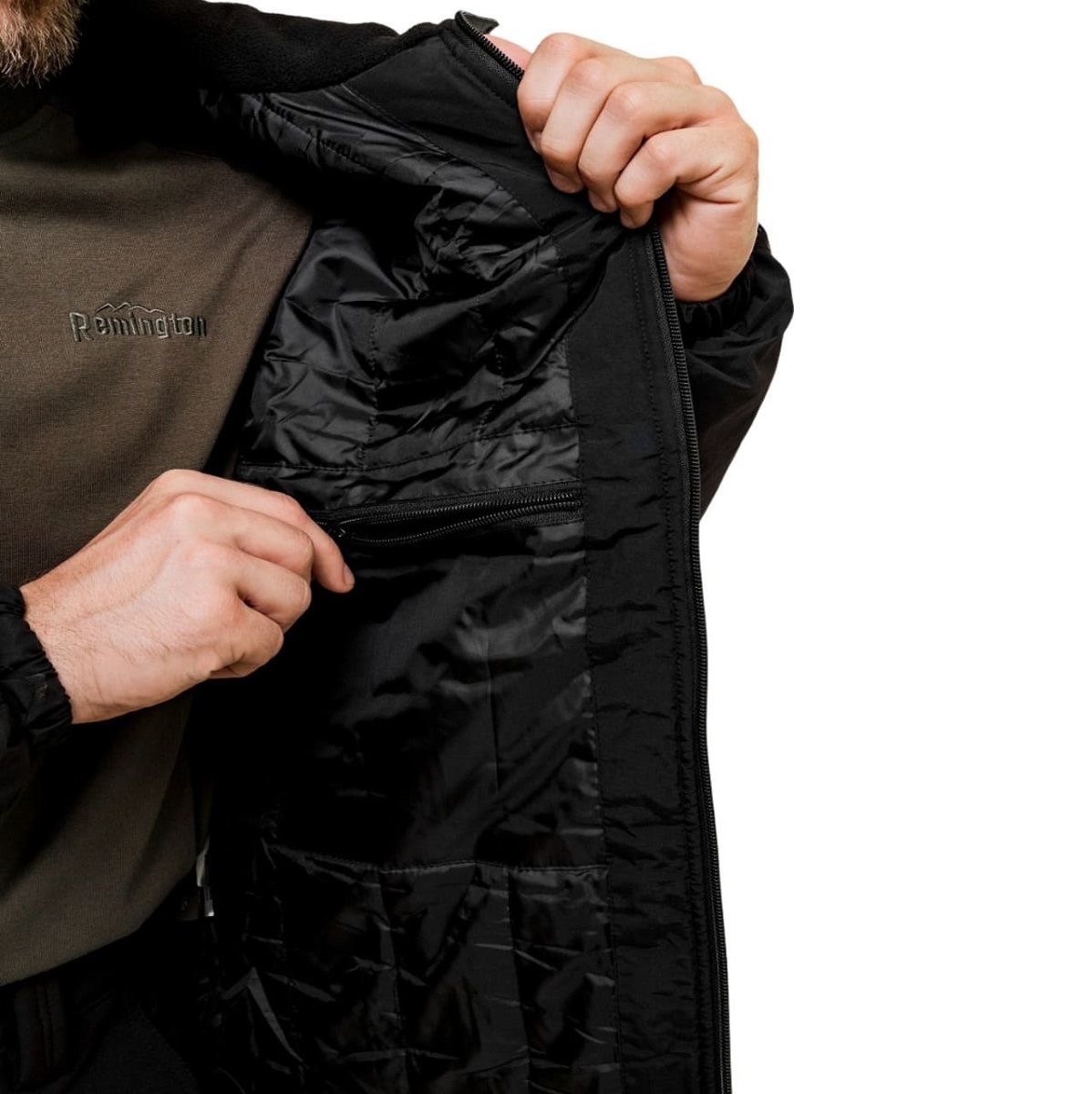 Детальная фотография — Куртка демисезонная Remington USS Black тактическая р.M