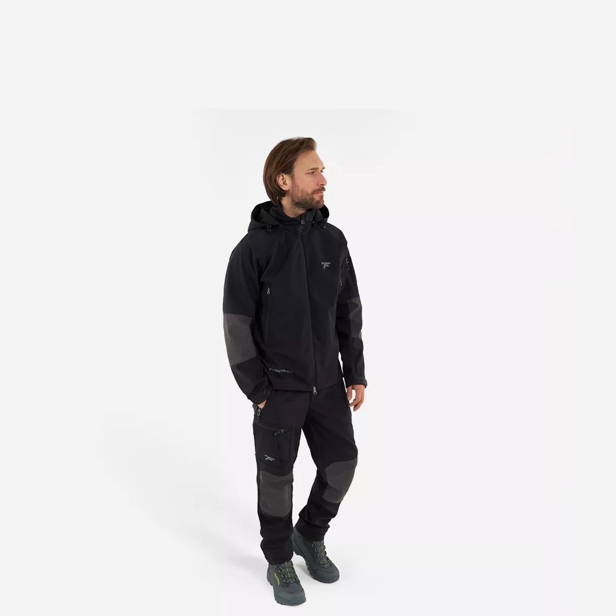 Детальная фотография — Куртка демисезонная Finntrail Tactic Graphite 1323 (SoftShell) р.L черная