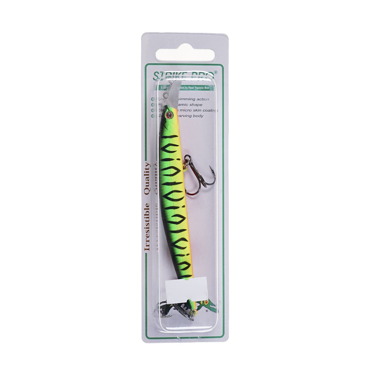 Детальная фотография — Воблер Strike Pro Top Water Minnow 110F плавающий 110мм 10,5гр 0,2м-0,7м цвет GC01S (Mat Tiger) (JL-166F#GC01S)