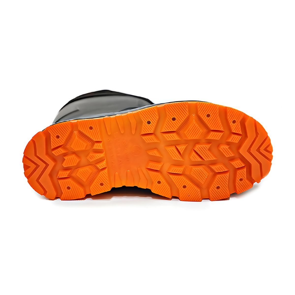 Детальная фотография — Сапоги зимние мужские Kaury President утепленные (ЭВА, флисовый чулок, манжета, подошва ПУ) р.41-42 черные, оранжевые (до -65°C) (950-65PW)