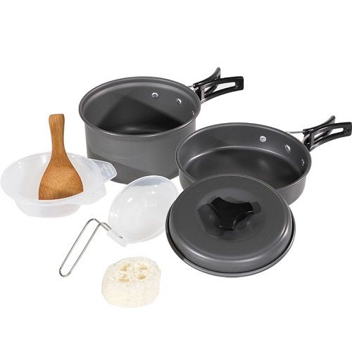 Детальная фотография — Набор посуды Campsor-422 анодированный алюминий