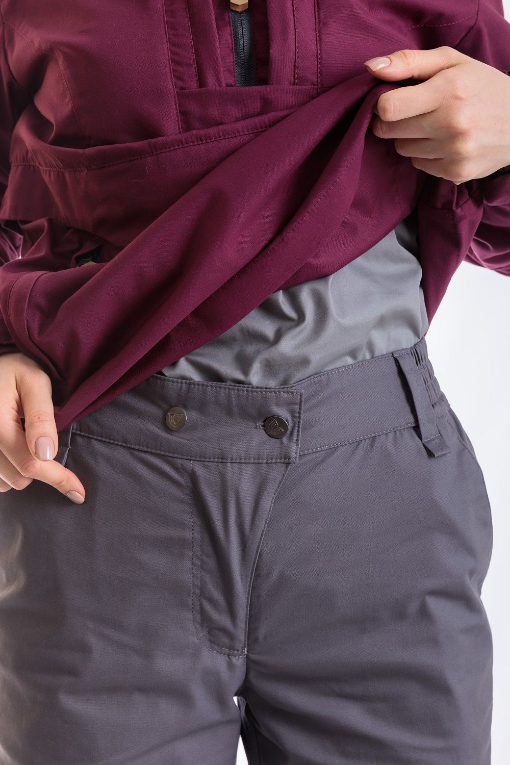 Детальная фотография — Костюм летний женский Magnum Protector Lady противоэнцефалитный р.44-46 рост 158-164 вишневый, серый