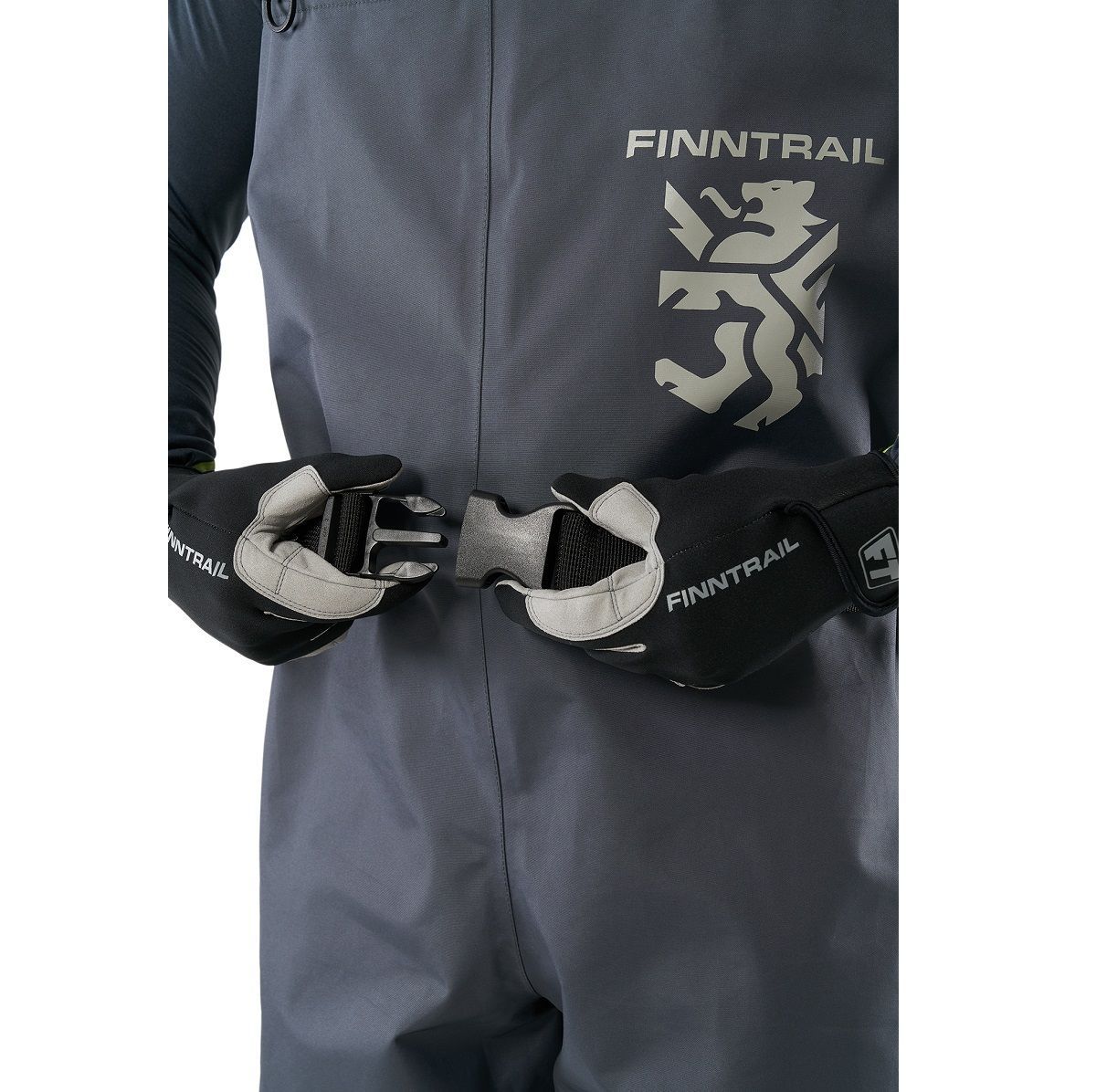 Детальная фотография — Вейдерсы Finntrail Timber DarkGrey 1538 р.L темно-серые