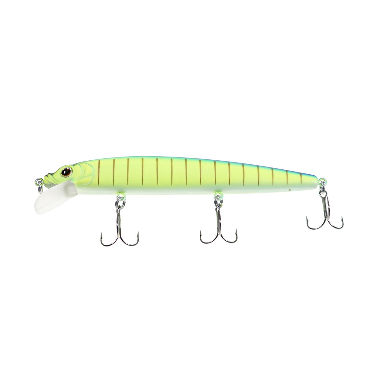 Детальная фотография — Воблер Strike Pro Alpha Minnow 115 плавающий 115мм 12гр 0,6м-1,6м цвет 597S (Blue Mat Tiger) (EG-033F#597S)