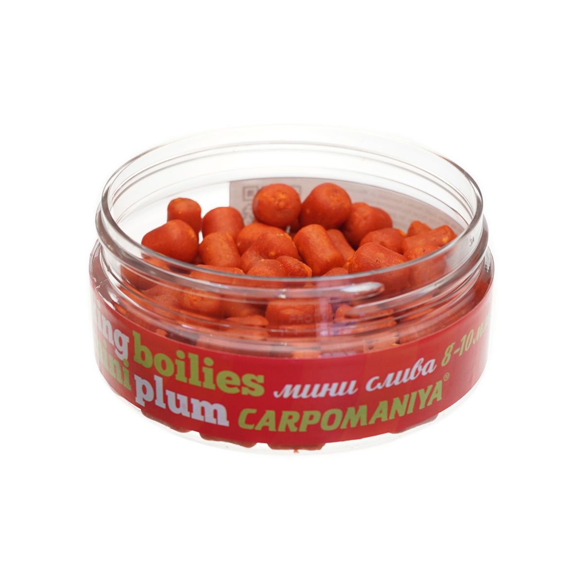 Детальная фотография — Минибойлы Карпомания 100гр 8-10мм Слива, в банке