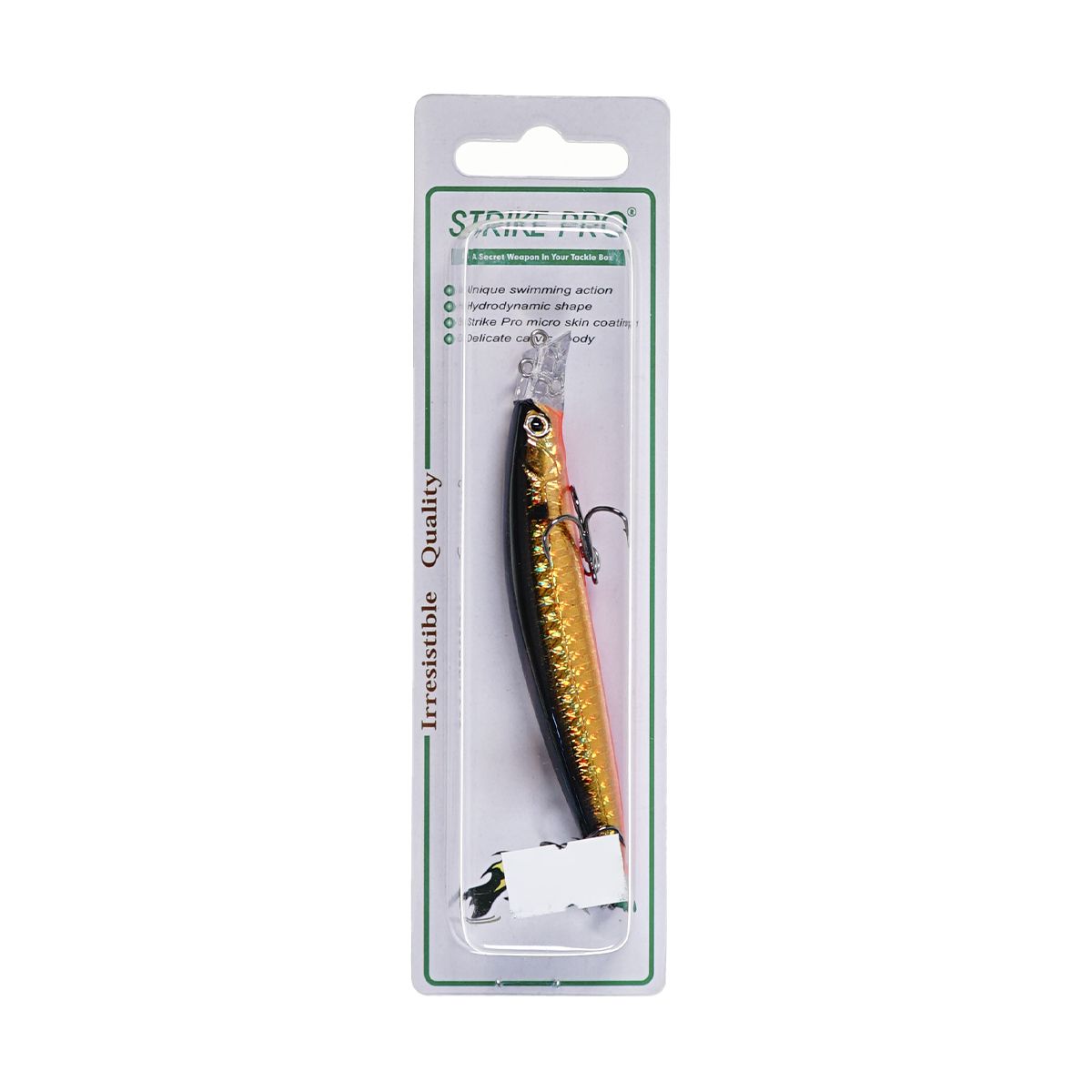 Детальная фотография — Воблер Strike Pro Top Water Minnow плавающий 90мм 10,2гр 0,1м-0,5м цвет 613-713 (Black Back Smoked OB) (JL-179F#613-713)
