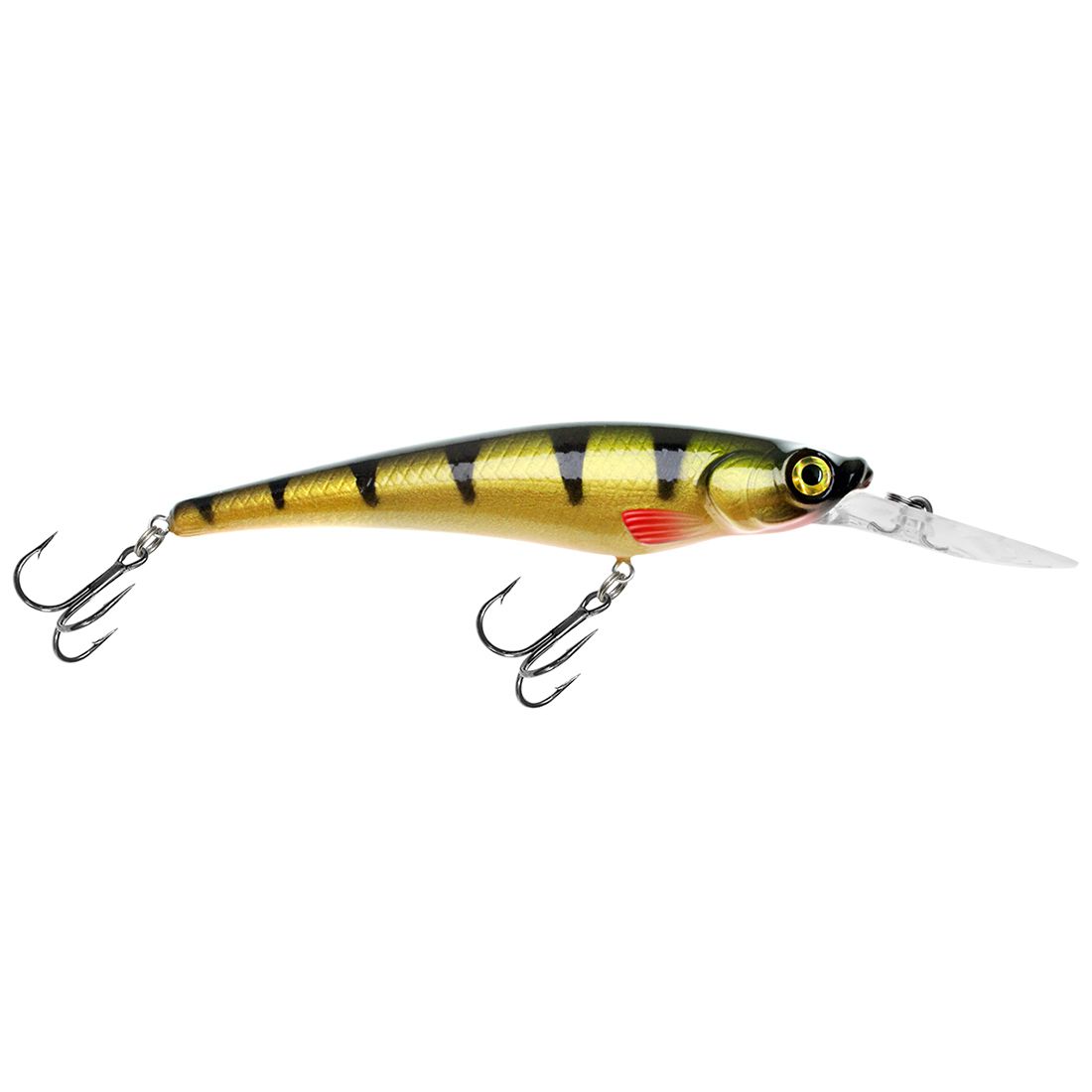 Детальная фотография — Воблер Aqua Пан плавающий 130мм 13гр 2-3,5м цвет 048 (Окунь)