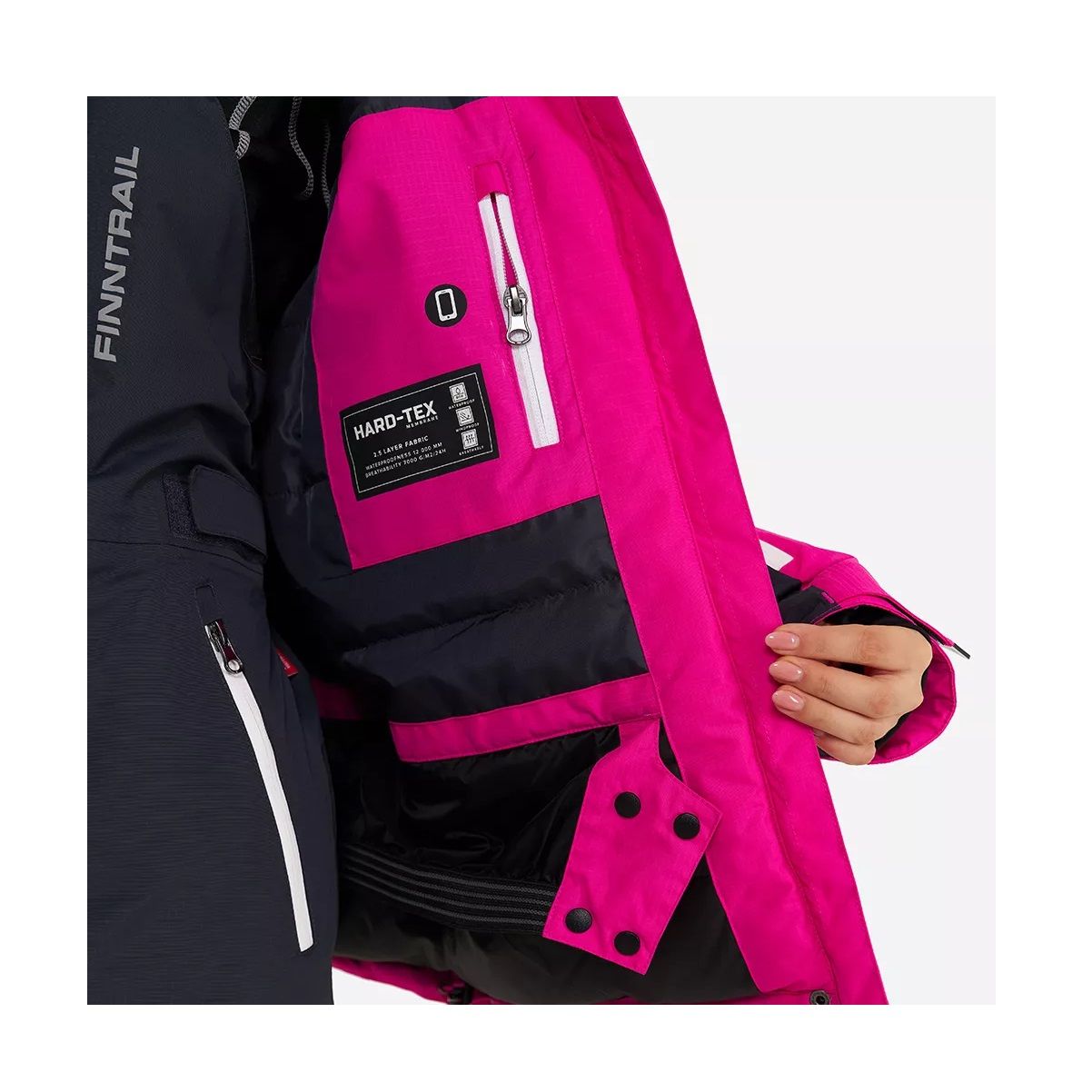 Детальная фотография — Костюм демисезонный женский Finntrail Atlas W Pink 3460 р.S розовый (до -15°C)