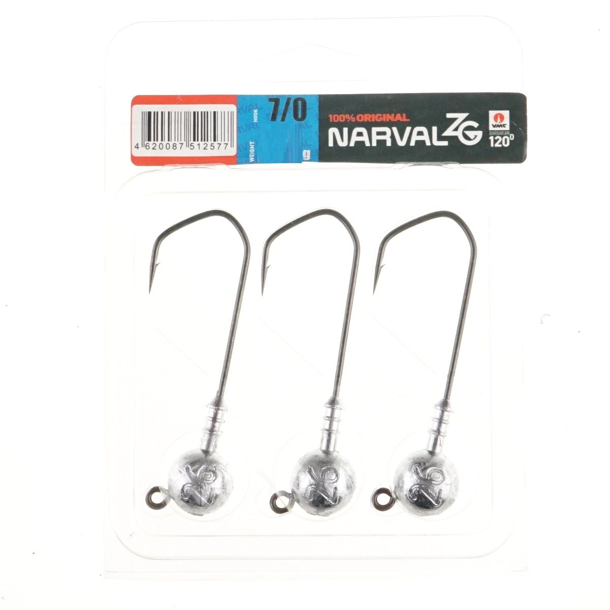 Детальная фотография — Джиг-головки Narval ZG 120 №7/0 60гр (3шт)
