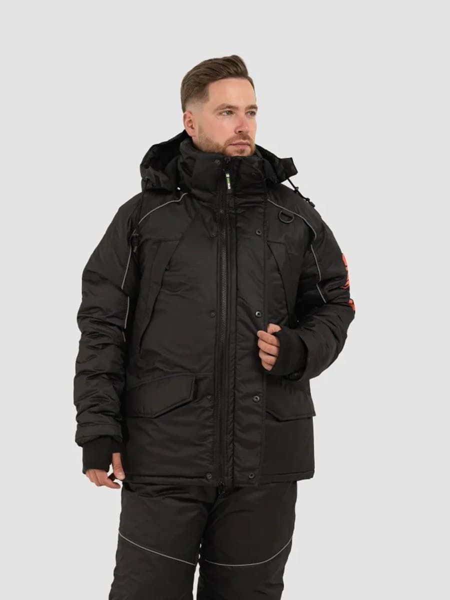 Детальная фотография — Костюм зимний Onerus Фишер NEW плавающий (таслан) р.52-54 рост 170-176 черный (до -45°С)