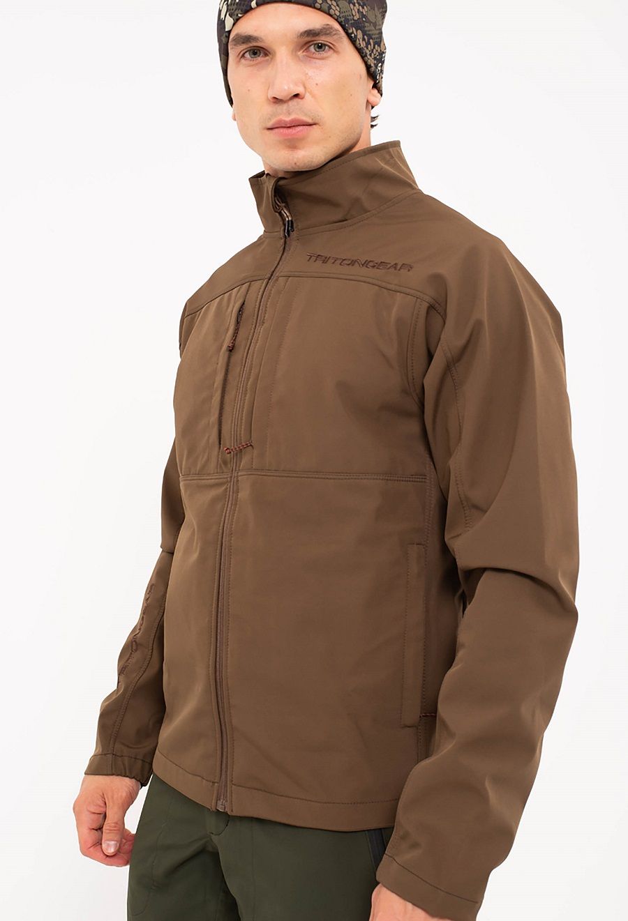 Детальная фотография — Жакет TritonGear Ridge (SoftShell) р.L коричневый