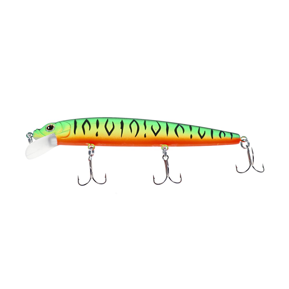 Детальная фотография — Воблер Strike Pro Alpha Minnow 115 плавающий 115мм 12гр 0,6м-1,6м цвет GC01S/A70-713 (Double Black Silver OB/Mat Tiger) (EG-033F#GC01S/A70-713)