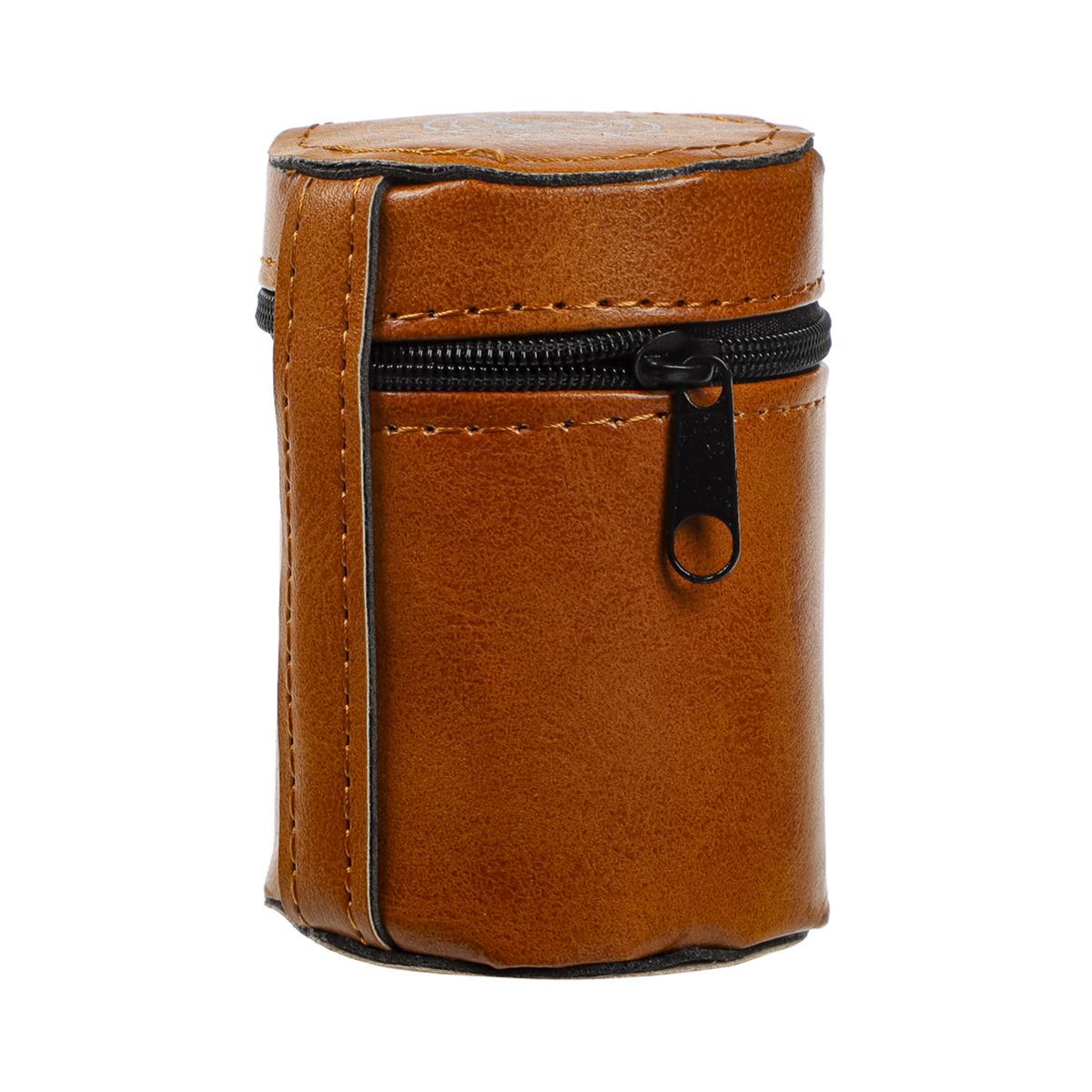 Детальная фотография — Стопки Azor Fishing 75мл в чехле и кожаном оплете, нержавейка (4шт)