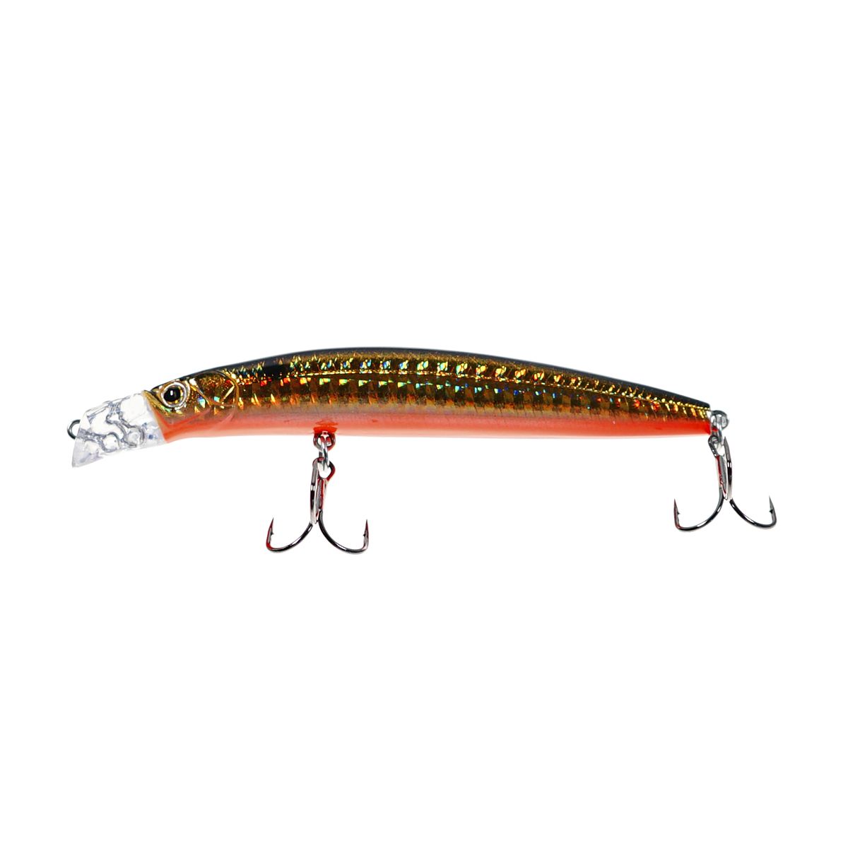 Детальная фотография — Воблер Strike Pro Top Water Minnow плавающий 90мм 10,2гр 0,1м-0,5м цвет 613-713 (Black Back Smoked OB) (JL-179F#613-713)