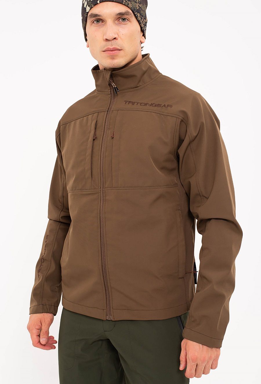 Детальная фотография — Жакет TritonGear Ridge (SoftShell) р.L коричневый