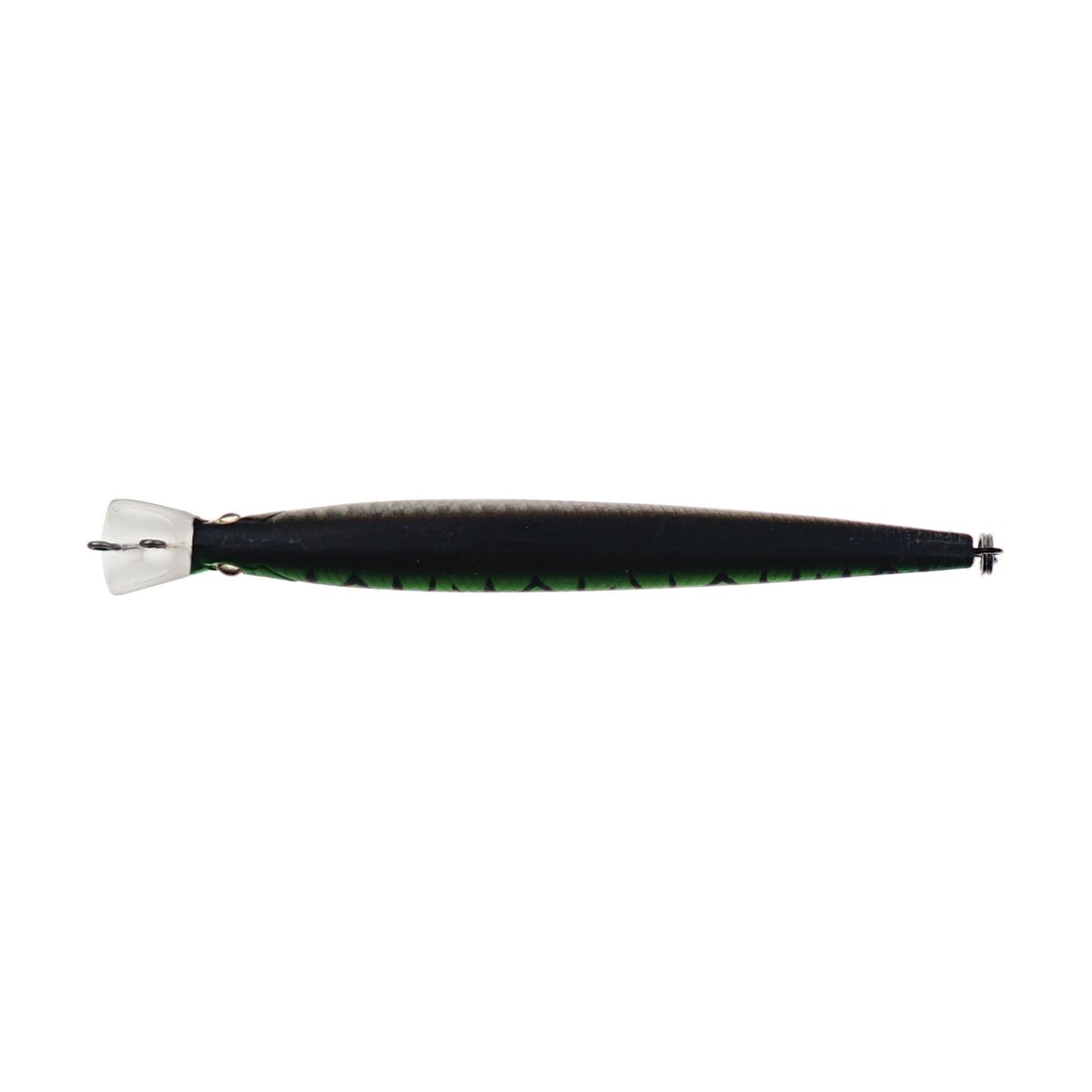 Детальная фотография — Воблер Strike Pro Top Water Minnow 110F плавающий 110мм 10,5гр 0,2м-0,7м цвет GC01S/A70-713 Double Black Silver OB/Mat Tiger) (JL-166F#GC01S/A70-713S)