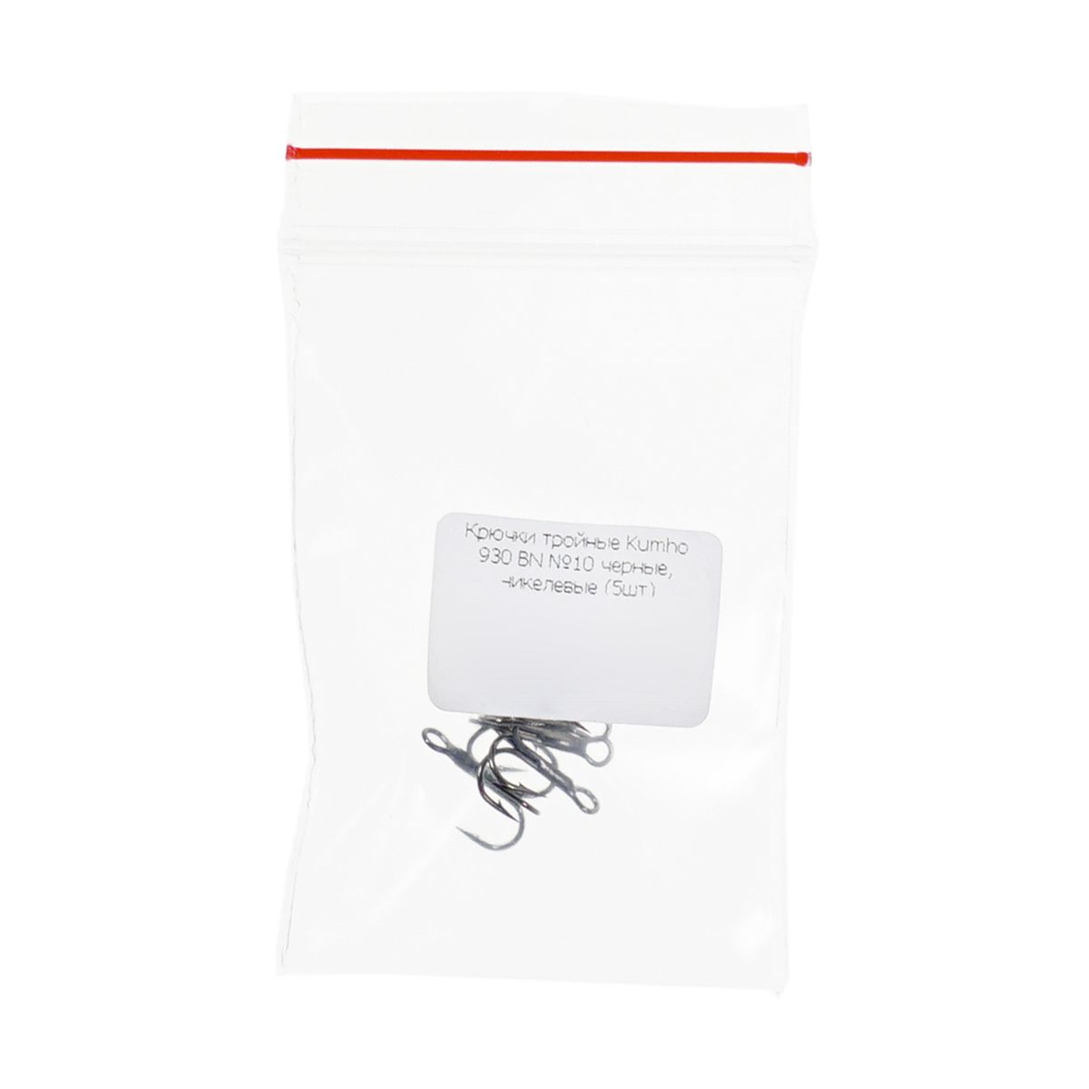 Детальная фотография — Крючки тройные Kumho 930 BN №10 черные, никелевые (5шт)
