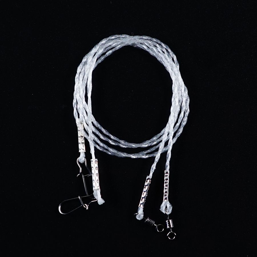 Детальная фотография — Поводки флюорокарбоновые, плетеные 35см 15кг (2шт)