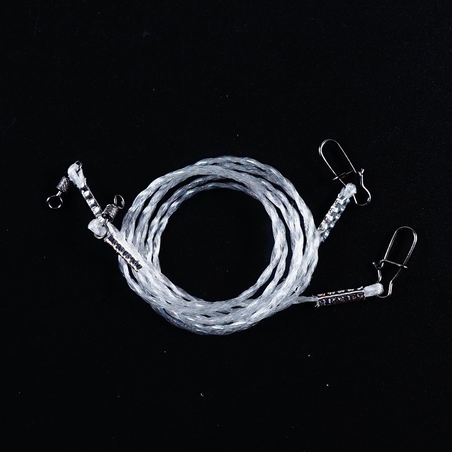 Детальная фотография — Поводки флюорокарбоновые, плетеные 40см 20кг (2шт)