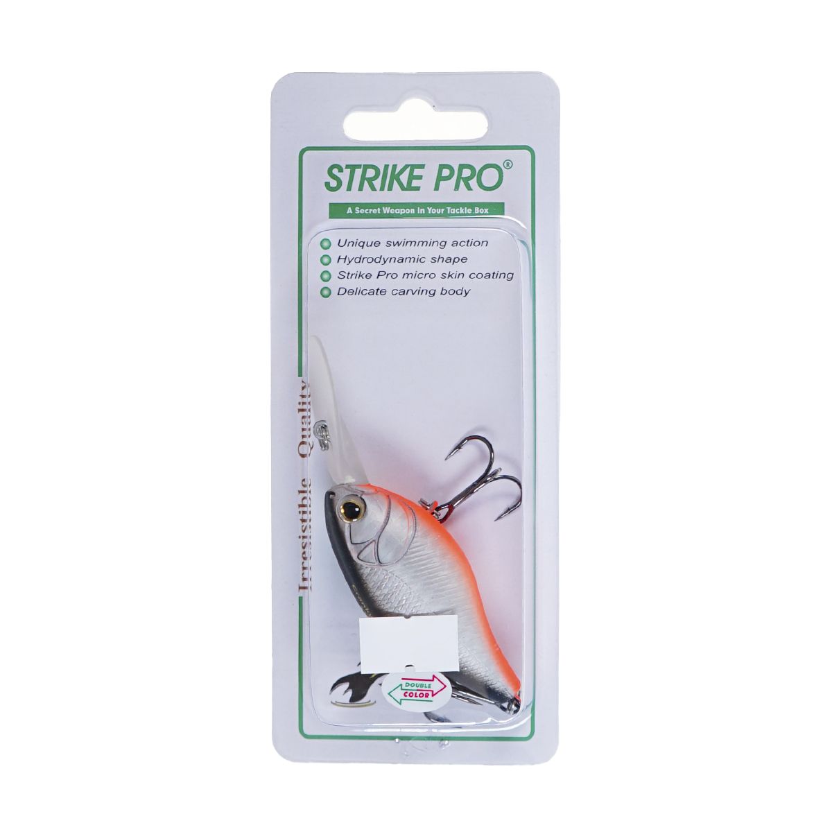 Детальная фотография — Воблер Strike Pro Cranky-X Deep 60 плавающий 60мм 16гр 1,5м-3м цвет GC01S/A70-713S (Double Black Silver OB/Mat Tiger) (EG-168L#GC01S/A70-713S)