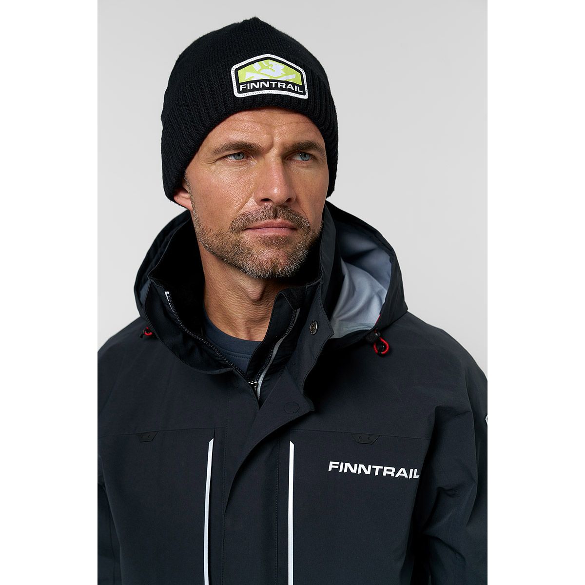 Детальная фотография — Шапка Finntrail Waterproof Hat Graphite 9714 с флисовым подкладом, водонепроницаемая р.M-L графитовая