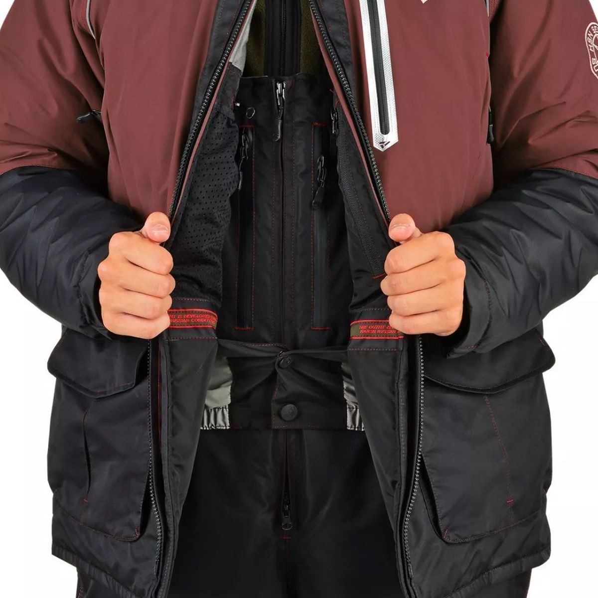 Детальная фотография — Костюм зимний HSN Arctic VII Comfort (Hardguard) р.54-56 рост 182 махагон (до -45°С)