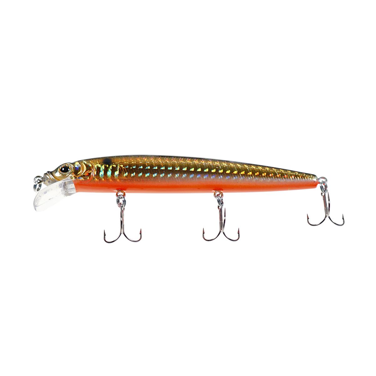 Детальная фотография — Воблер Strike Pro Alpha Minnow 115 плавающий 115мм 12гр 0,6м-1,6м цвет 613-713 (Black Back Smoked OB) (EG-033F#613-713)