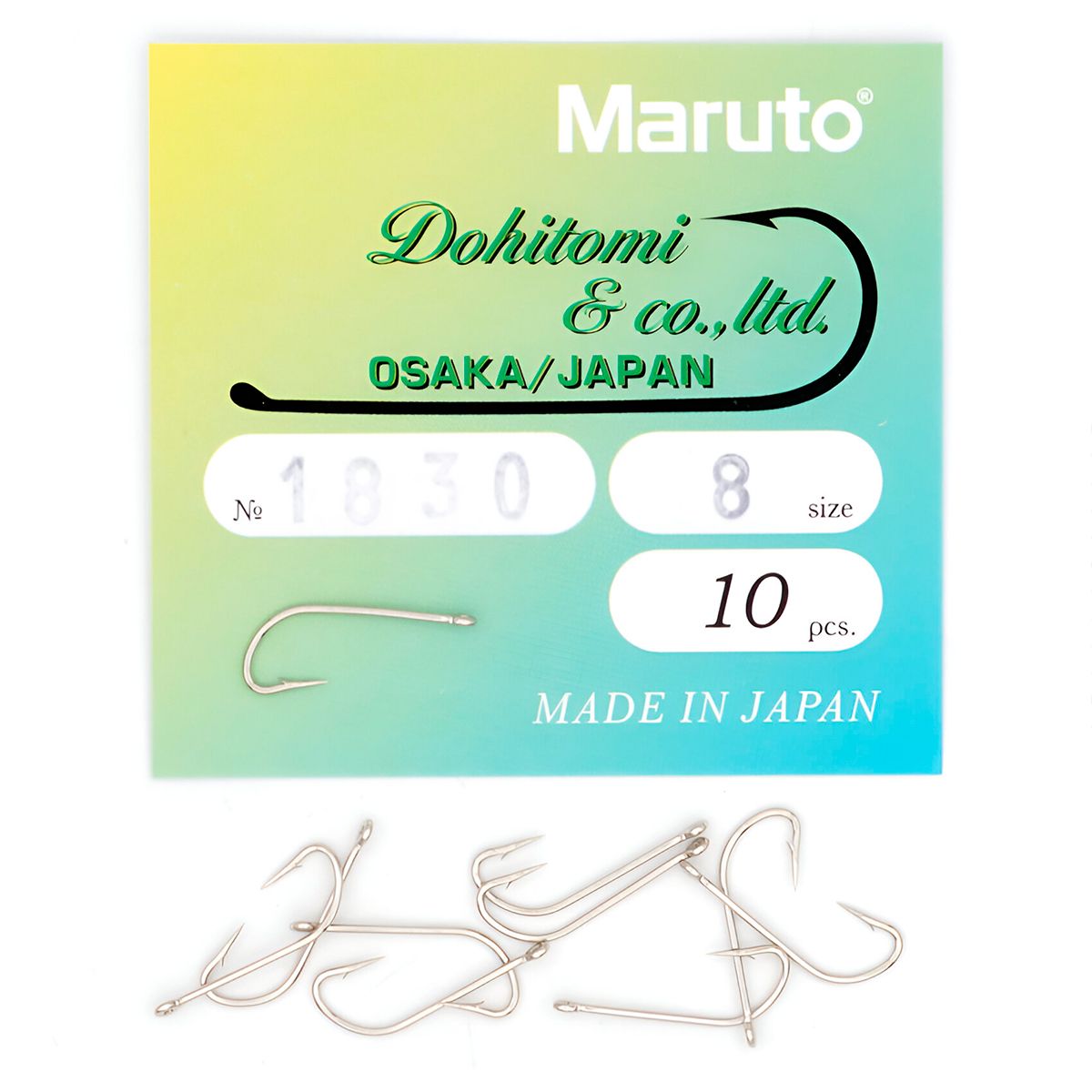 Детальная фотография — Крючки одинарные Maruto 1830 Ni №8 (10шт)
