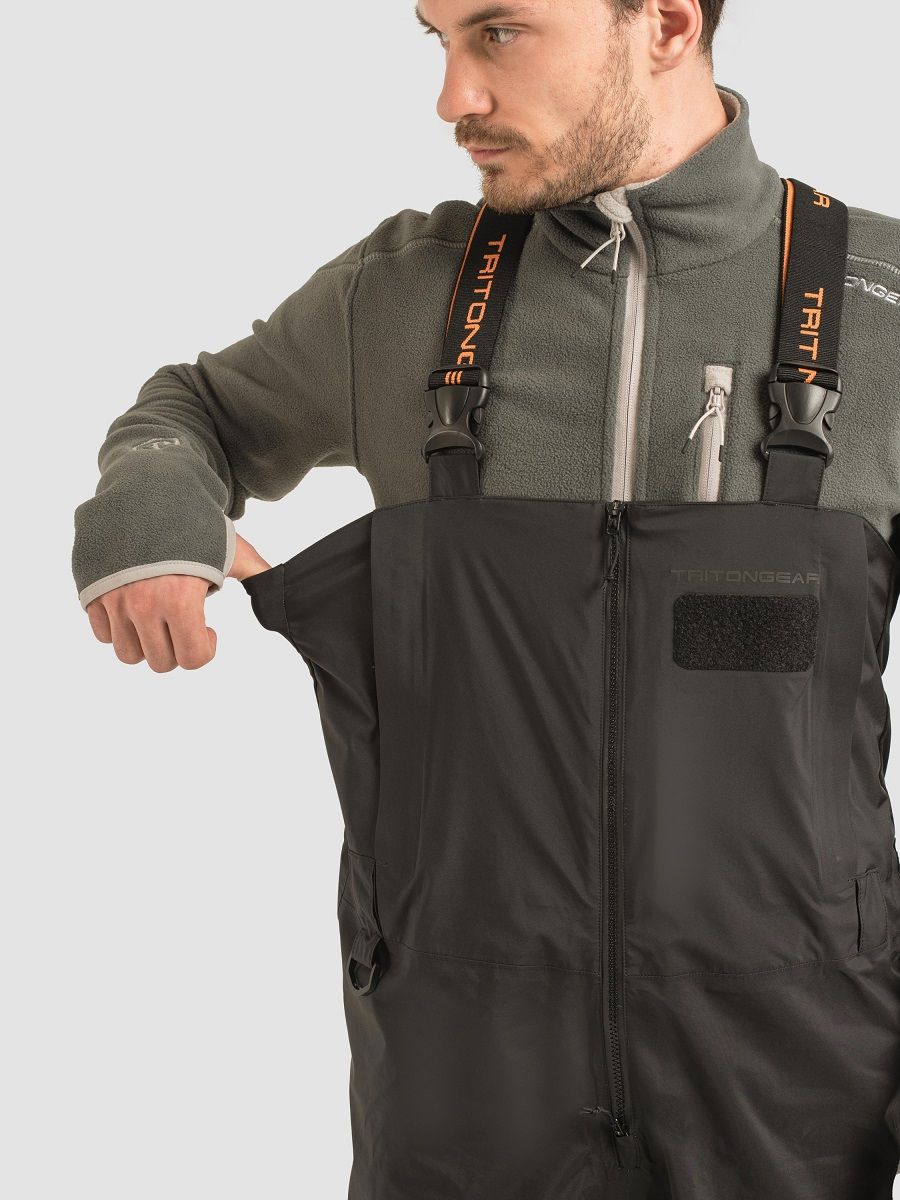 Детальная фотография — Костюм демисезонный TritonGear Storm Boat ПК (TaslanNylon) р.56-58 рост 182-188 черный