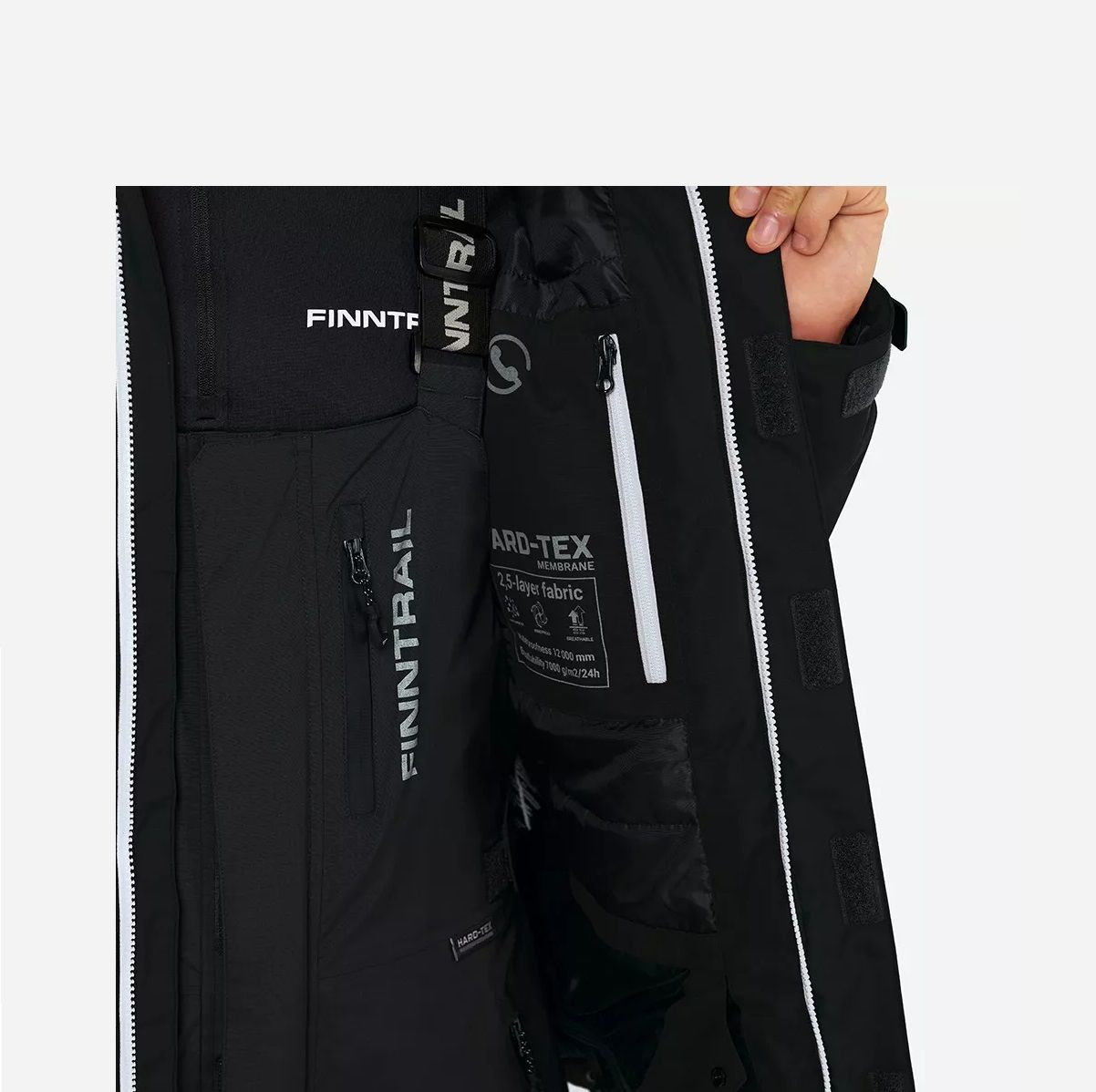 Детальная фотография — Костюм демисезонный Finntrail Atlas Graphite 3440 р.XXXL графитовый (до -20°C)