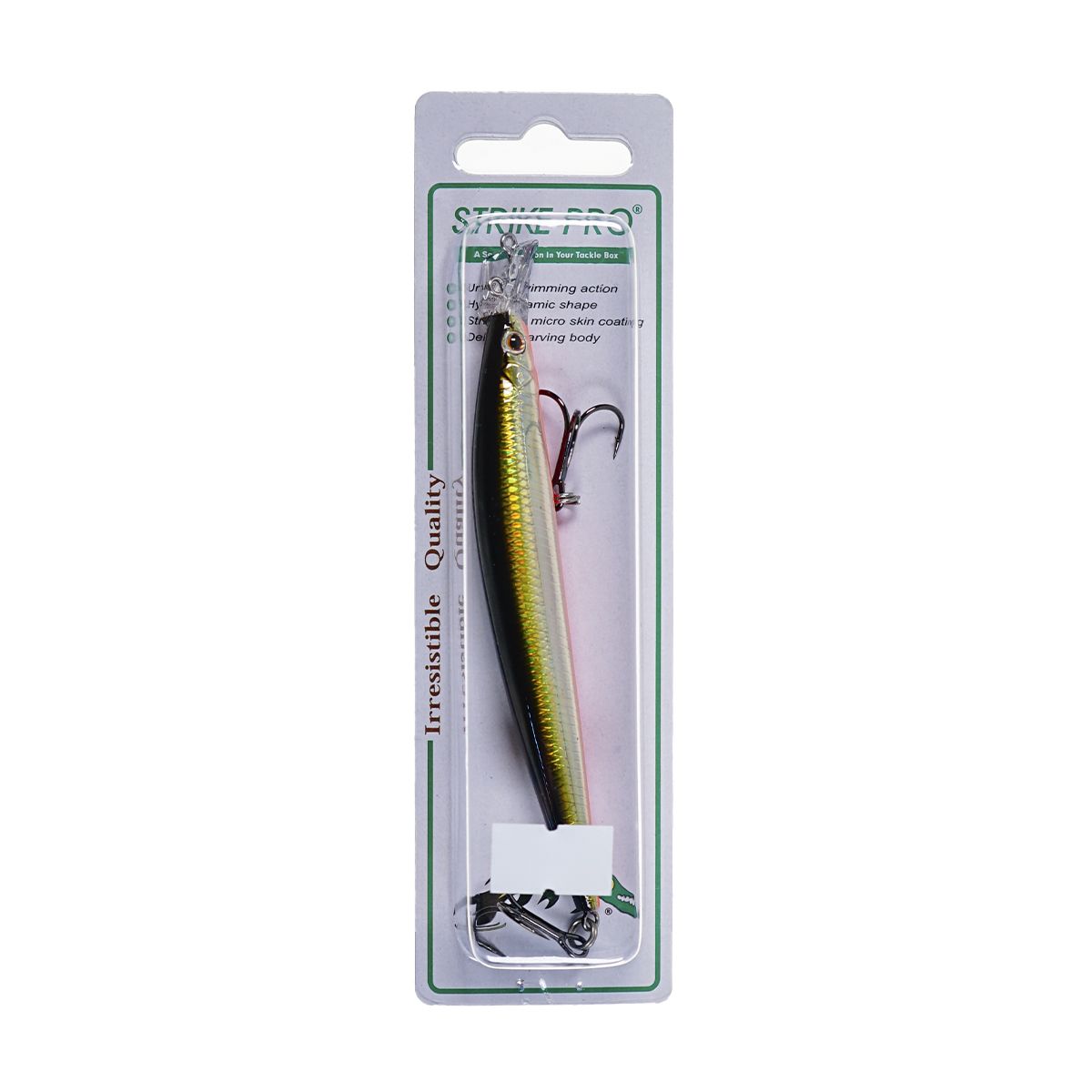 Детальная фотография — Воблер Strike Pro Top Water Minnow 110F плавающий 110мм 10,5гр 0,2м-0,7м цвет 612T (Natural Shad Silver) (JL-166F#612T)