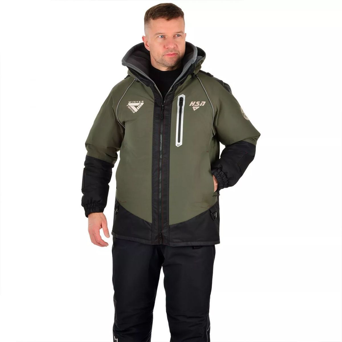 Детальная фотография — Костюм зимний HSN Rescuer II Comfort плавающий (Hardguard) р.50-52 рост 182 хаки (до -40°С)