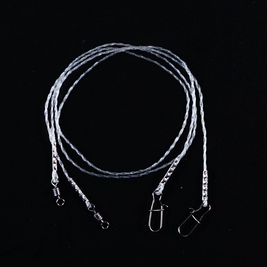 Детальная фотография — Поводки флюорокарбоновые, плетеные 30см 12кг (2шт)