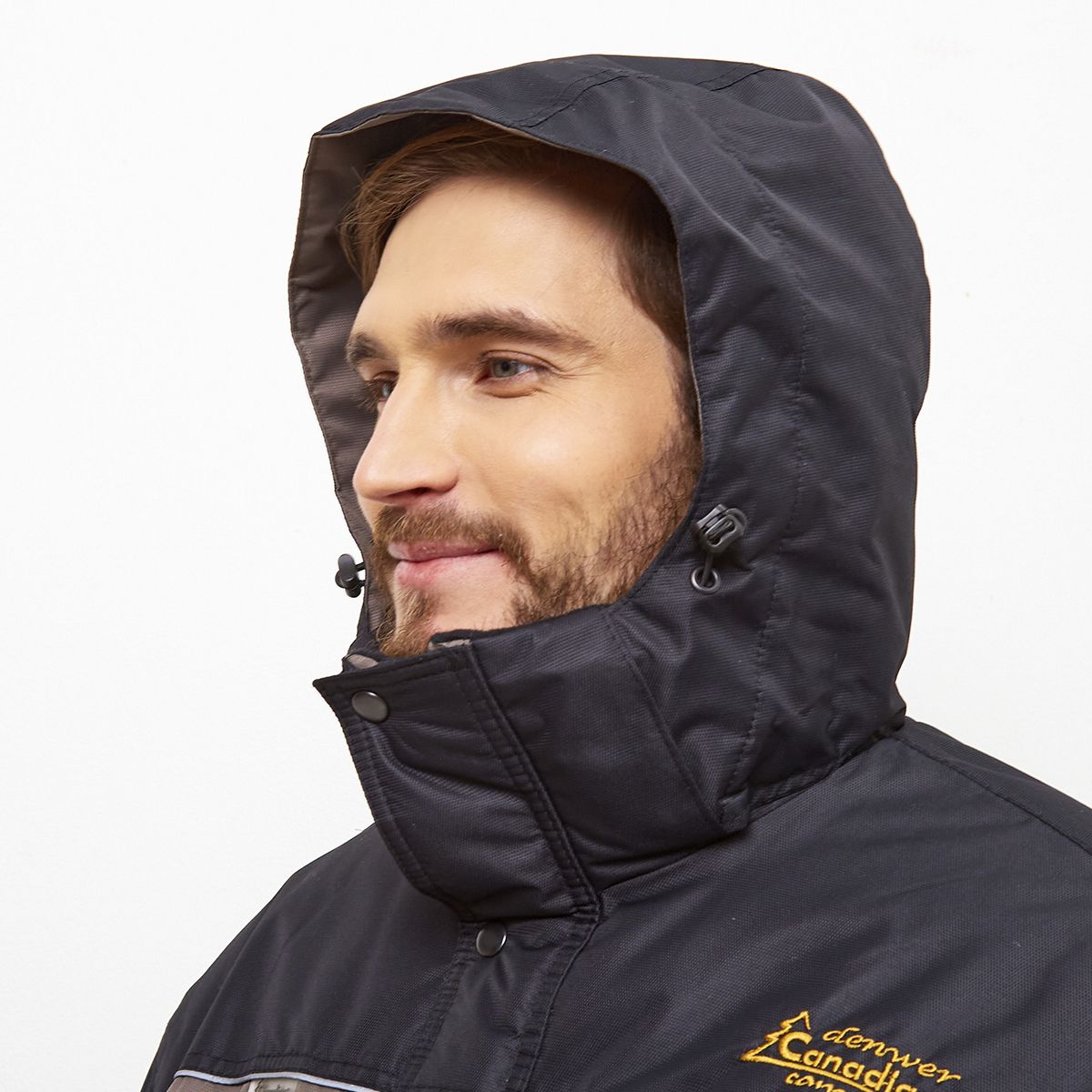 Детальная фотография — Костюм зимний Canadian Camper Denwer Pro р.L(48-50) рост 180-188 черный, коричневый (до -35°С)