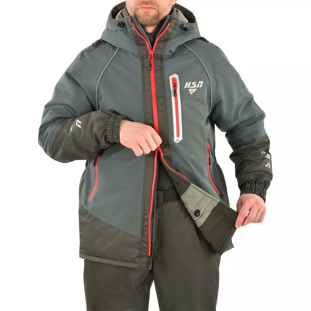 Детальная фотография — Костюм демисезонный HSN Wild River (Hardguard) р.48-50 рост 176 темно-серый (до -10°C)