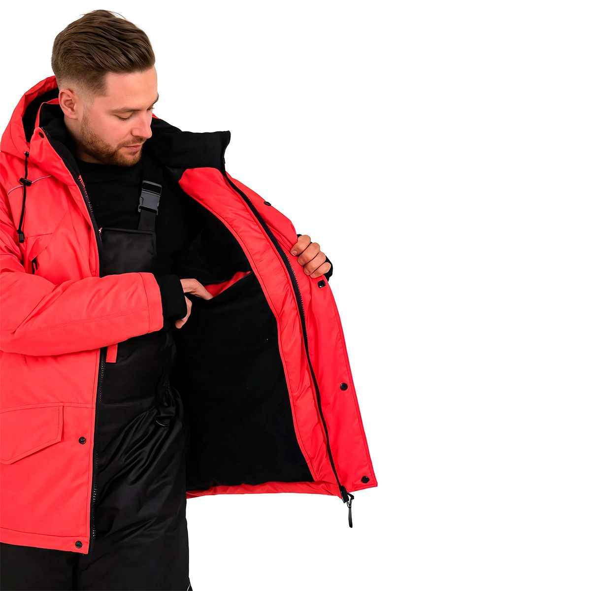 Детальная фотография — Костюм зимний Onerus Фишер NEW плавающий (таслан) р.52-54 рост 170-176 красный (до -45°С)