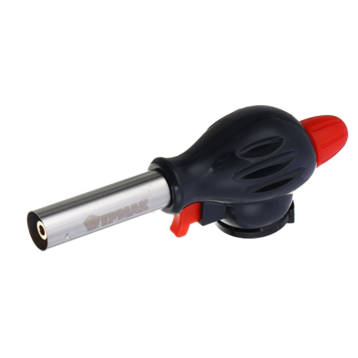 Детальная фотография — Горелка газовая Ермак 17х6,6х5,1см пьезо, цанговый захват, широкое cопло, латунь,ударопрочная, морозоустойчивая