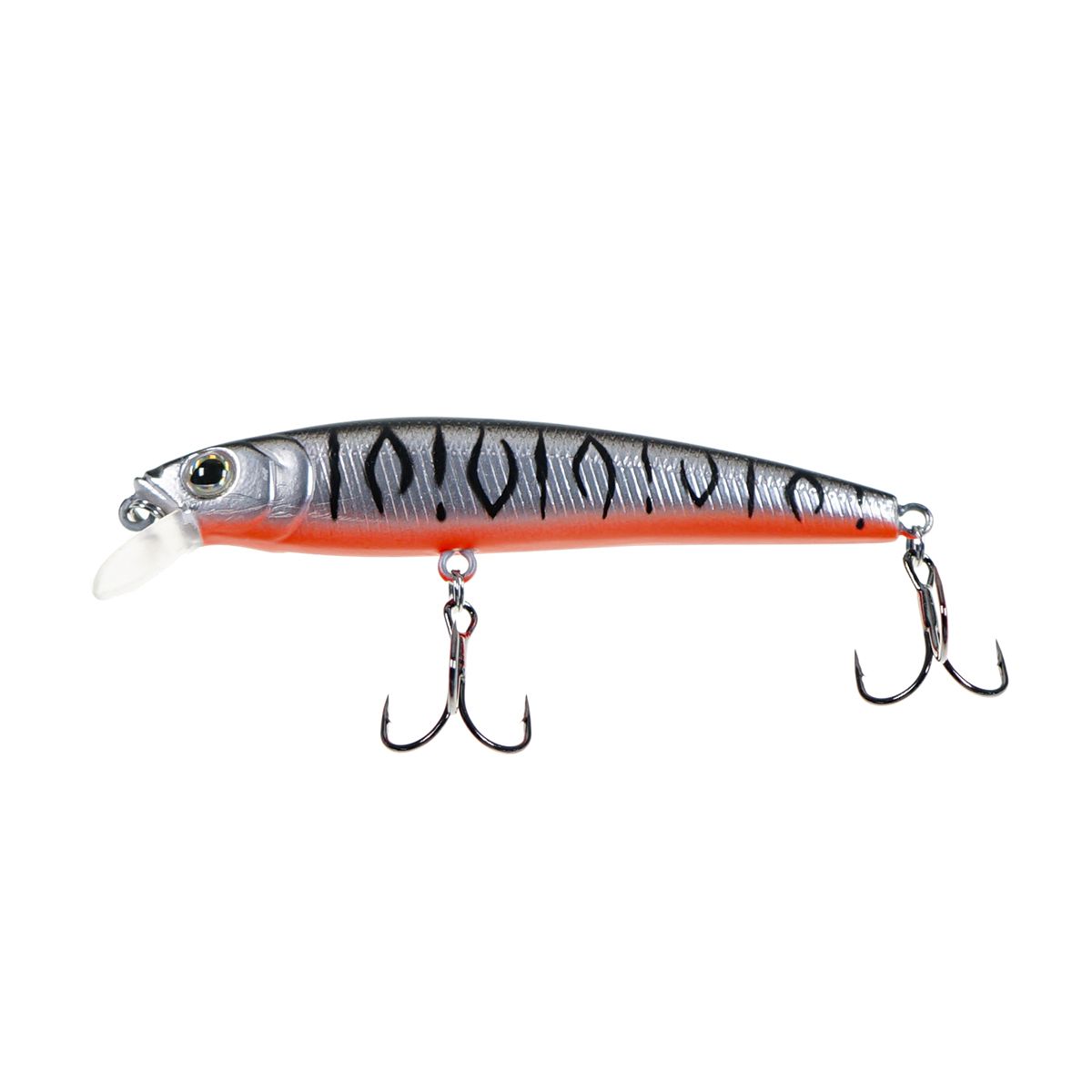 Детальная фотография — Воблер Strike Pro Arc Minnow 75SP нейтральный 75мм 5,5гр 0,4м-0,8м цвет A243ES (Grey Shadow Mat Tiger) (JL-119-SP#A243ES)