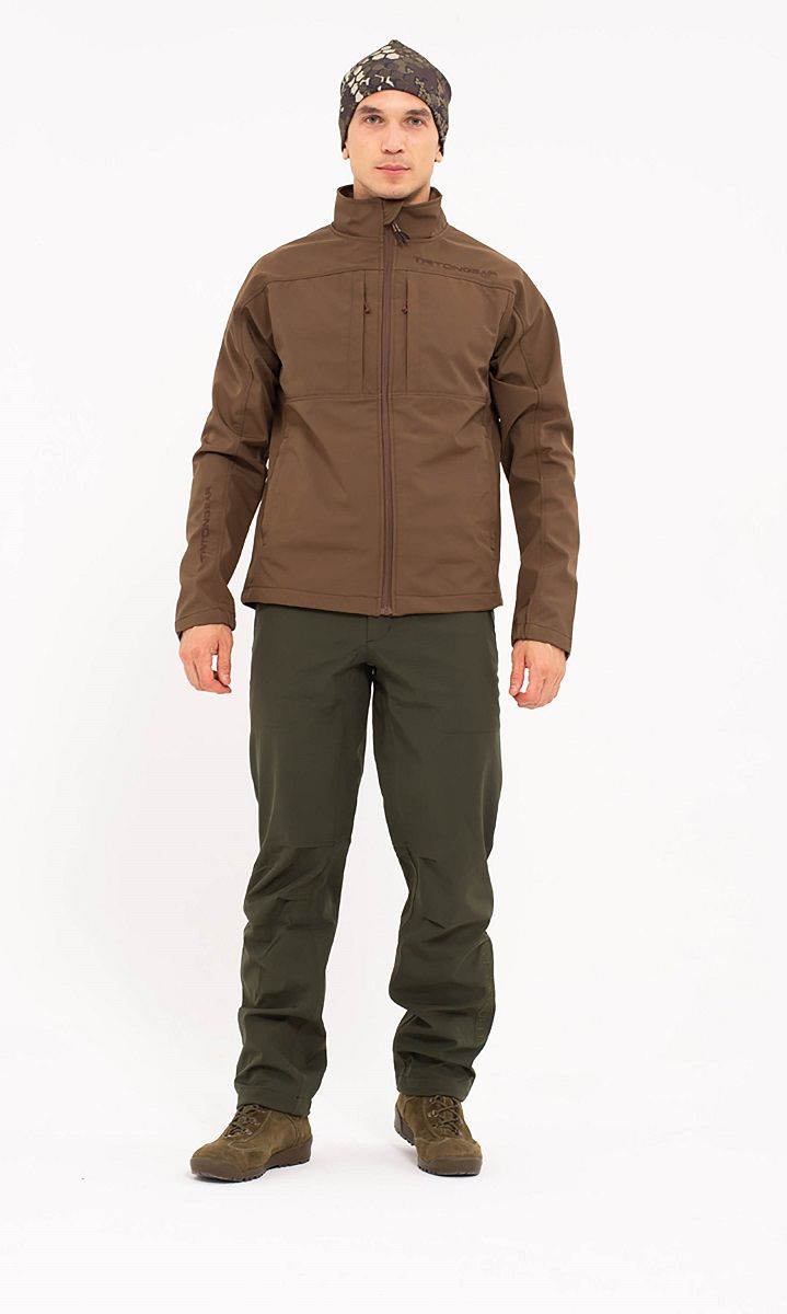 Детальная фотография — Жакет TritonGear Ridge (SoftShell) р.L коричневый