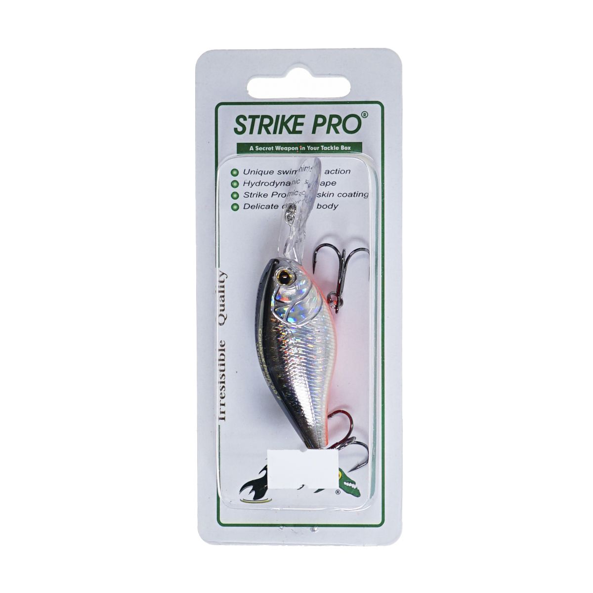 Детальная фотография — Воблер Strike Pro Cranky-X Deep 60 плавающий 60мм 16гр 1,5м-3м цвет A70-713 (Black Silver OB) (EG-168L#A70-713)