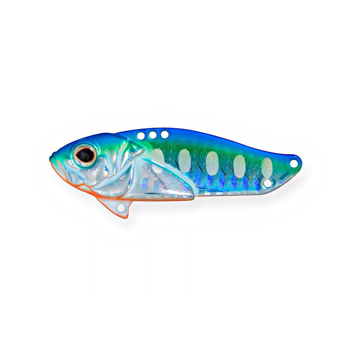 Детальная фотография — Блесна-цикада Strike Pro Cyber Vibe 9,1гр 4,5см цвет A150-713 (UV Blue Silver OB) (JG-005C#A150-713)
