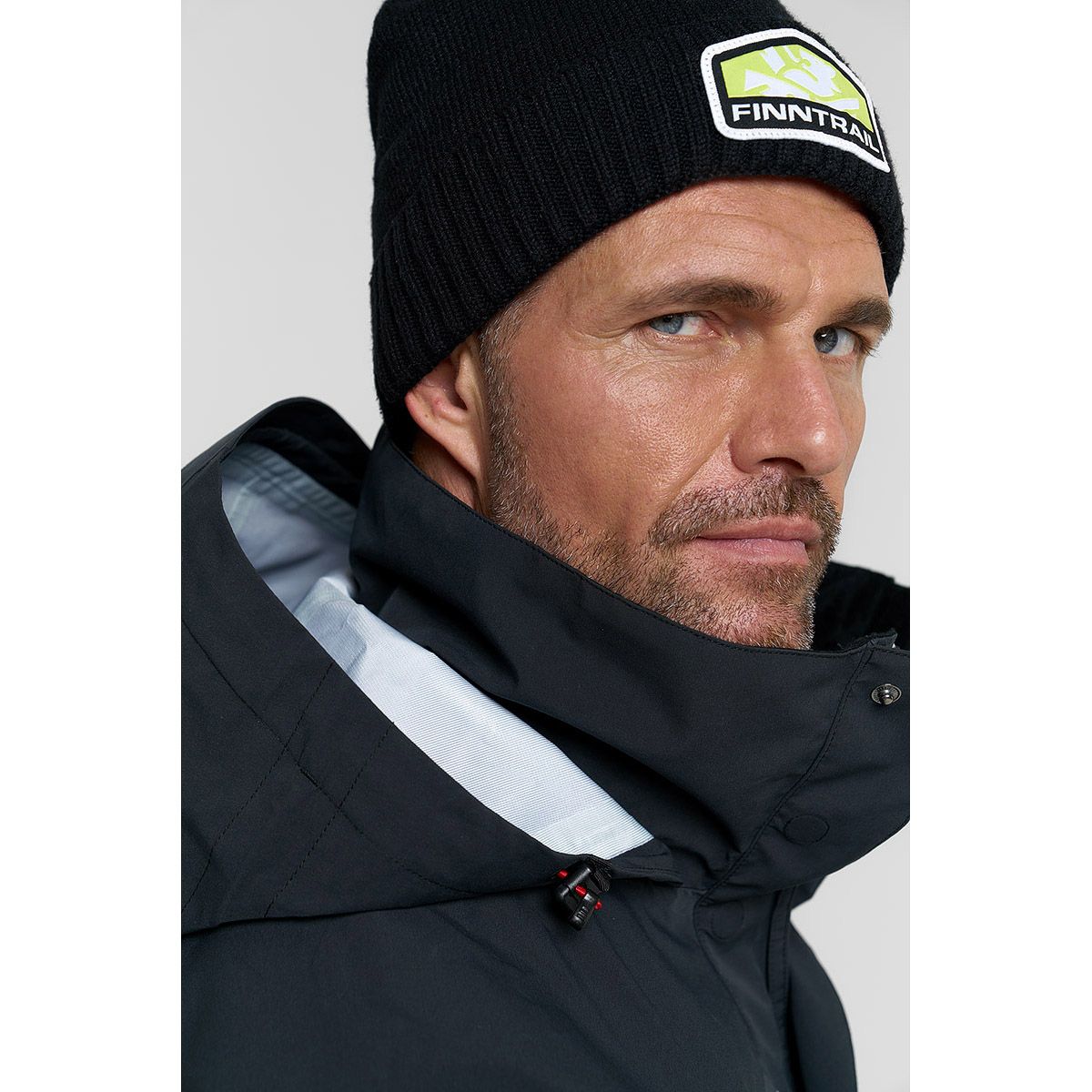 Детальная фотография — Шапка Finntrail Waterproof Hat Graphite 9714 с флисовым подкладом, водонепроницаемая р.XL-XXL графитовая