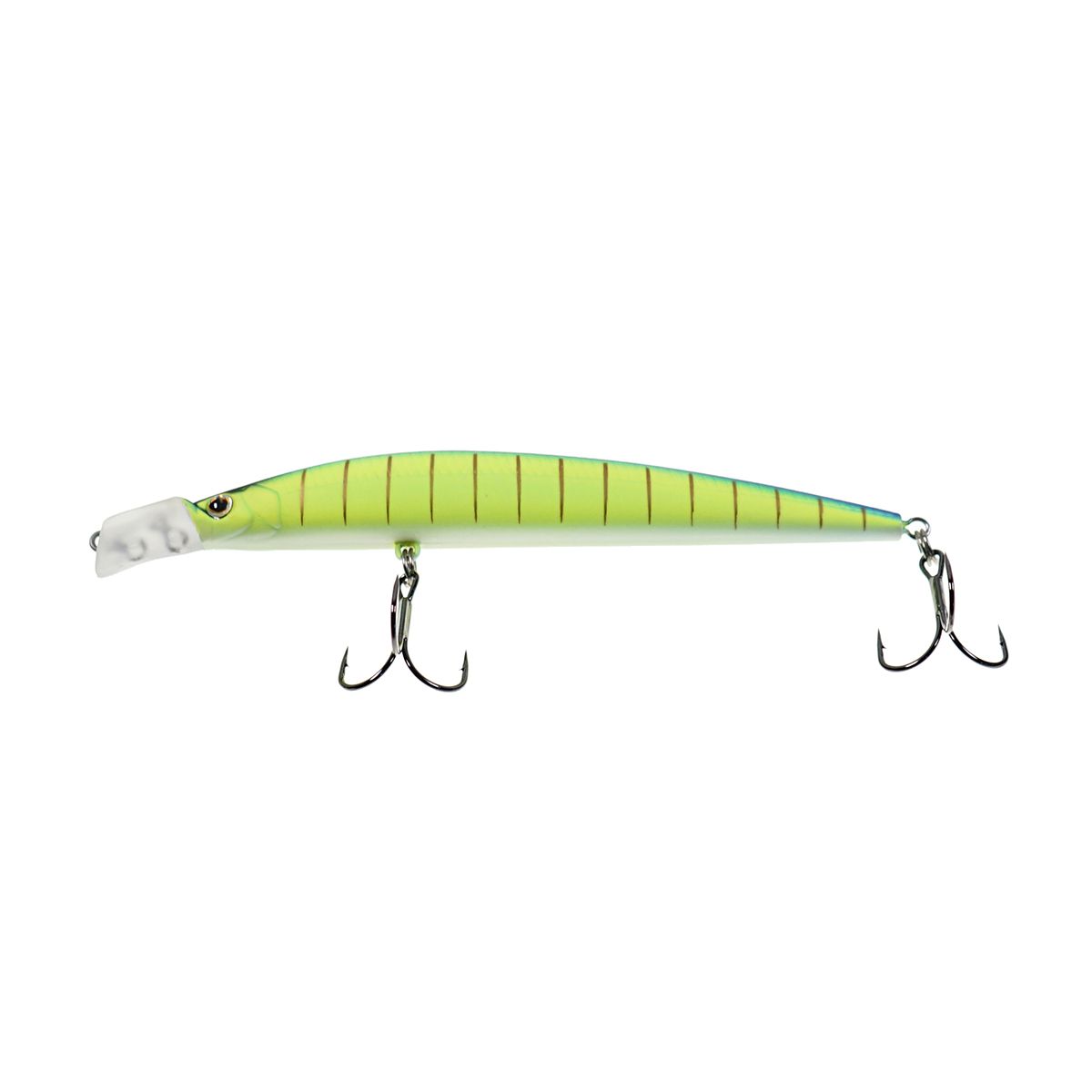 Детальная фотография — Воблер Strike Pro Top Water Minnow 110F плавающий 110мм 10,5гр 0,2м-0,7м цвет 597S (Blue Mat Tiger) (JL-166F#597S)