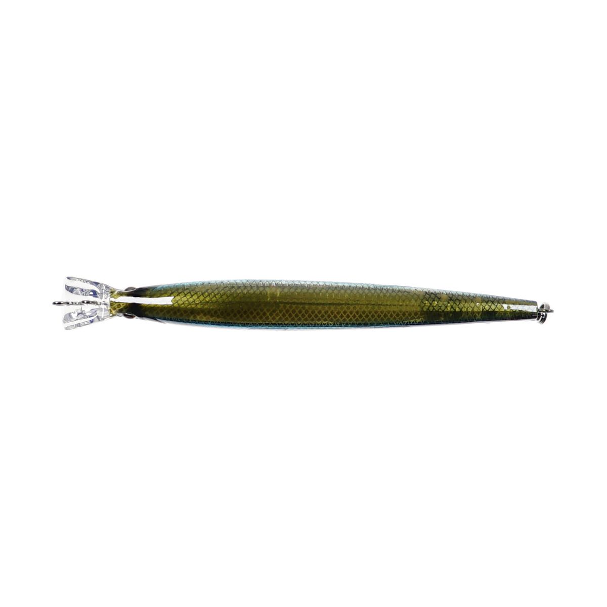 Детальная фотография — Воблер Strike Pro Top Water Minnow 110F плавающий 110мм 10,5гр 0,2м-0,7м цвет A210-SBO-RP (Rainbow Ghost Wakasagi) (JL-166F#A210-SBO-RP)