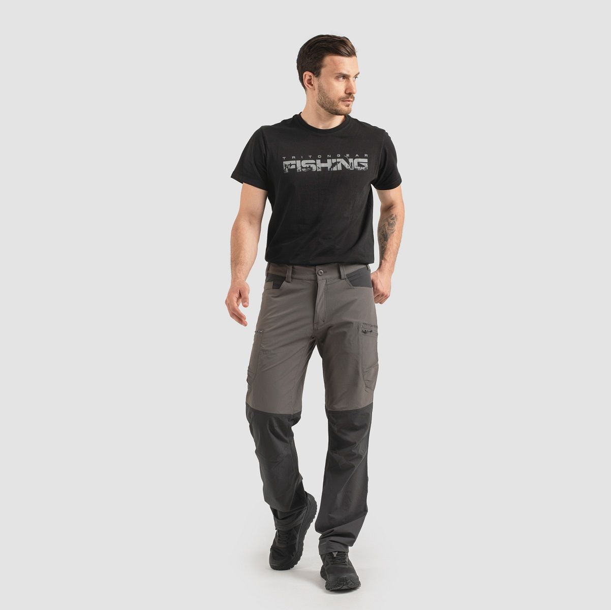 Детальная фотография — Брюки летние TritonGear Kurt (SoftShell ApexLight) р.32-34 серые, черные