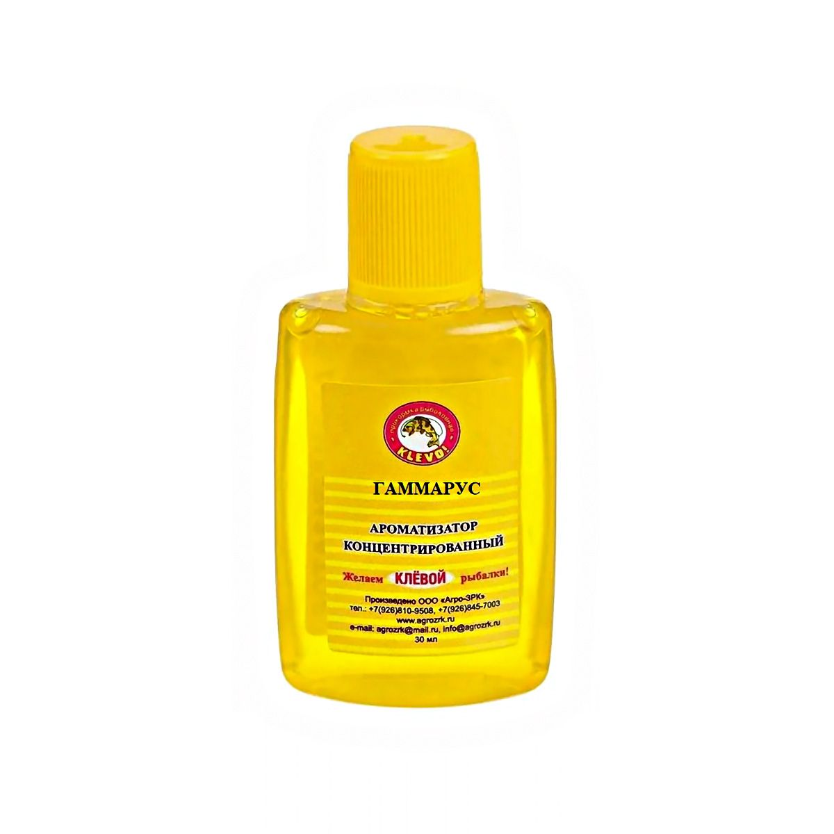 Детальная фотография — Ароматизатор Klevo 30мл для насадок и прикормок, Гаммарус