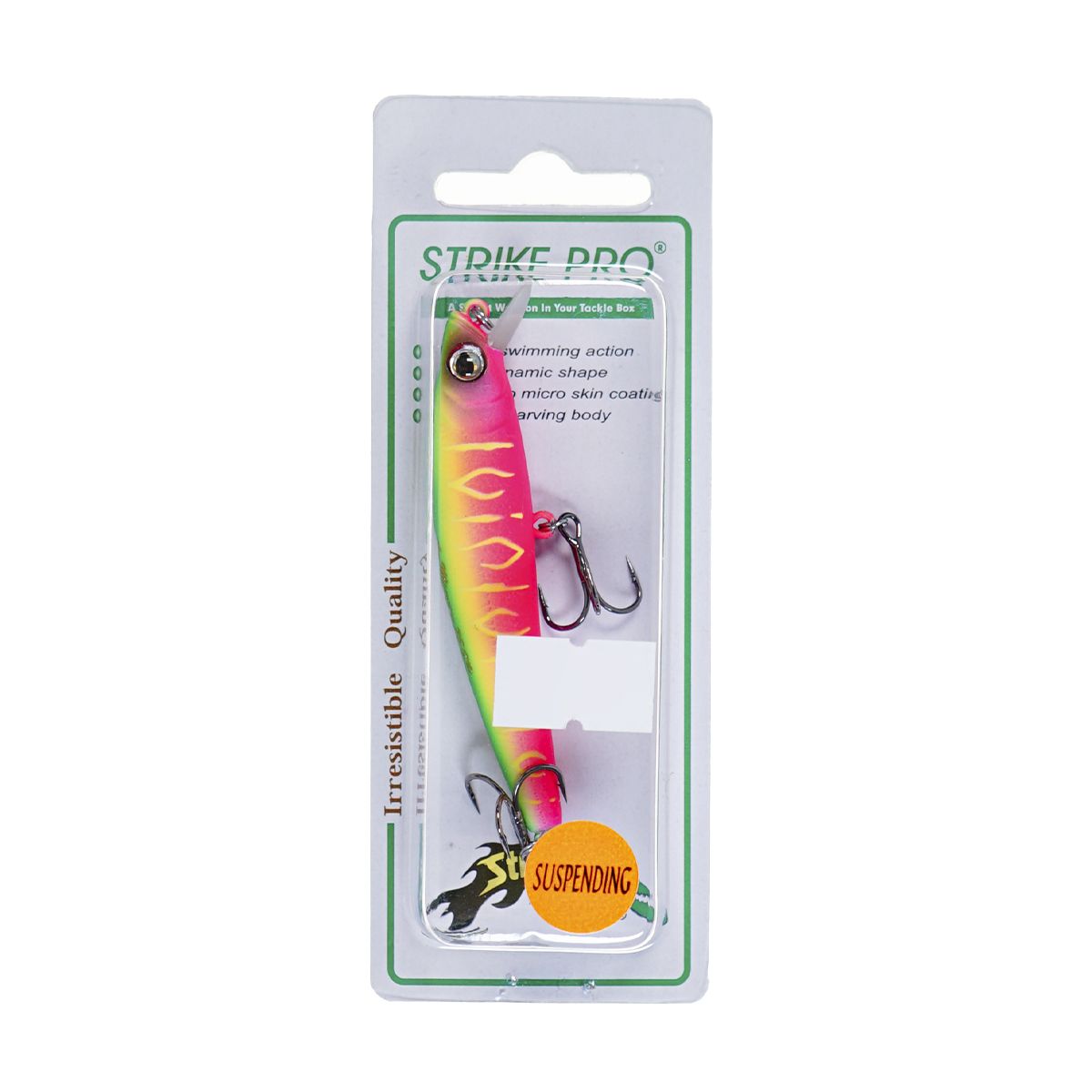 Детальная фотография — Воблер Strike Pro Arc Minnow 75SP нейтральный 75мм 5,5гр 0,4м-0,8м цвет A230S (Watermelon Mat Tiger) (JL-119-SP#A230S)