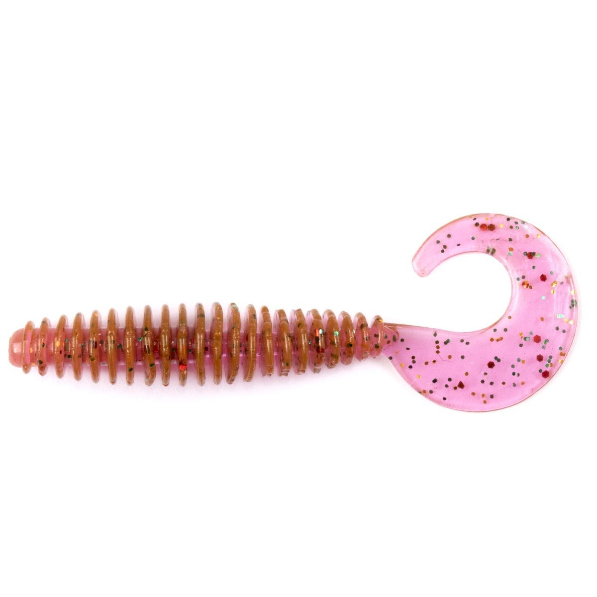 Детальная фотография — Твистеры съедобные Lucky John Ultraworm Curly 2" 5см цвет S14 (10шт)